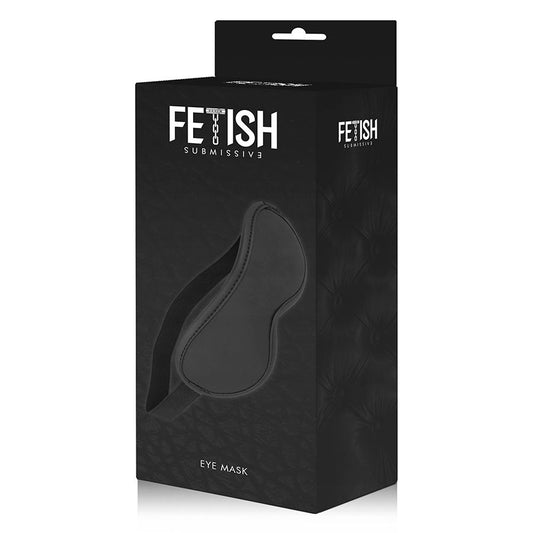 FETISH SUBMISSIVE black eye mask in elegant BDSM packaging