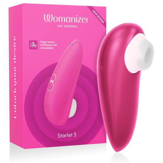 WOMANIZER Starlet 3 in pink with box – clitoral stimulator with Pleasure Air – Juguito