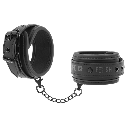 Pair of connected BDSM handcuffs with chain by Fetish Submissive
