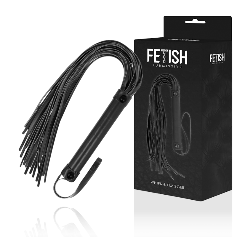 Fetish Submissive BDSM whip displayed with original packaging – Whips & Flagger collection