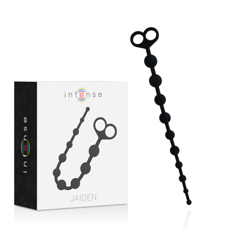 INTENSE JAIDEN – Black Anal Beads for Tantalizing Backdoor Tease & Release