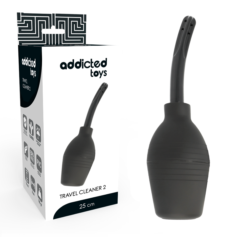 ADDICTED TOYS SQUEEZE – Black Anal Cleaning Bulb for Fresh & Confident Play