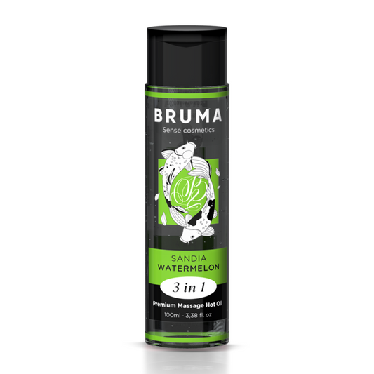 BRUMA – 3-in-1 Warming Massage Oil with Juicy Watermelon Flavor 100 ml