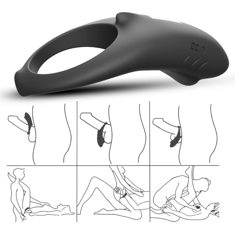 ARMONY SHARK – Vibrating Couples Ring with Remote Control