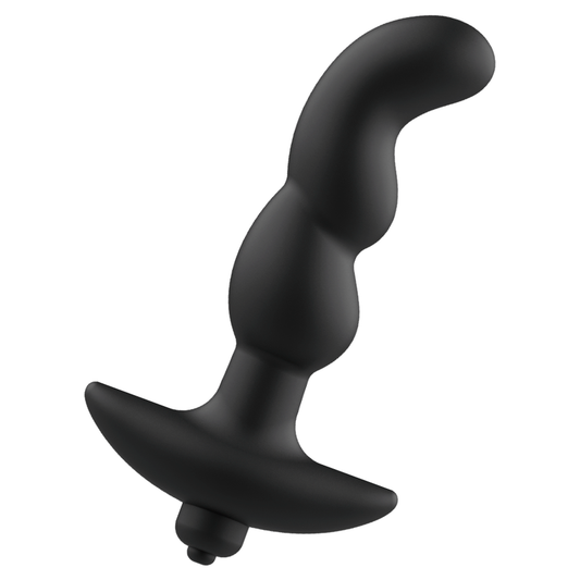 ADDICTED TOYS MODEL 2 – Vibrating Anal Massager (Black) for Deep & Rumbly Backdoor Bliss
