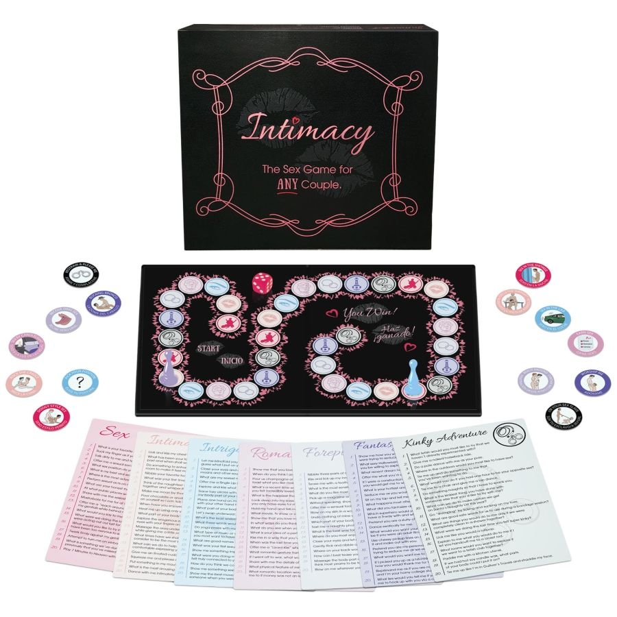 Full Intimacy game set with board, cards and tokens – let the naughty fun begin!