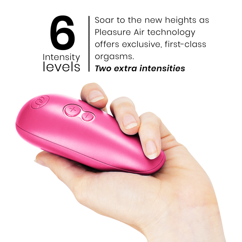 WOMANIZER Starlet 3 showing 6 intensity levels and control buttons – Juguito
